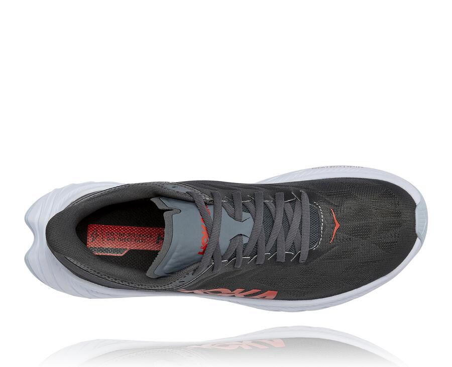 Hoka One One Mens Running Shoes - Carbon X 2 - Black/White - MDUZ16829